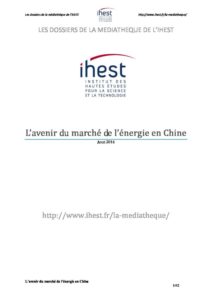 avenir marche energie chine