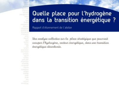 Quelle place pour l’hydrogène dans la transition énergétique?